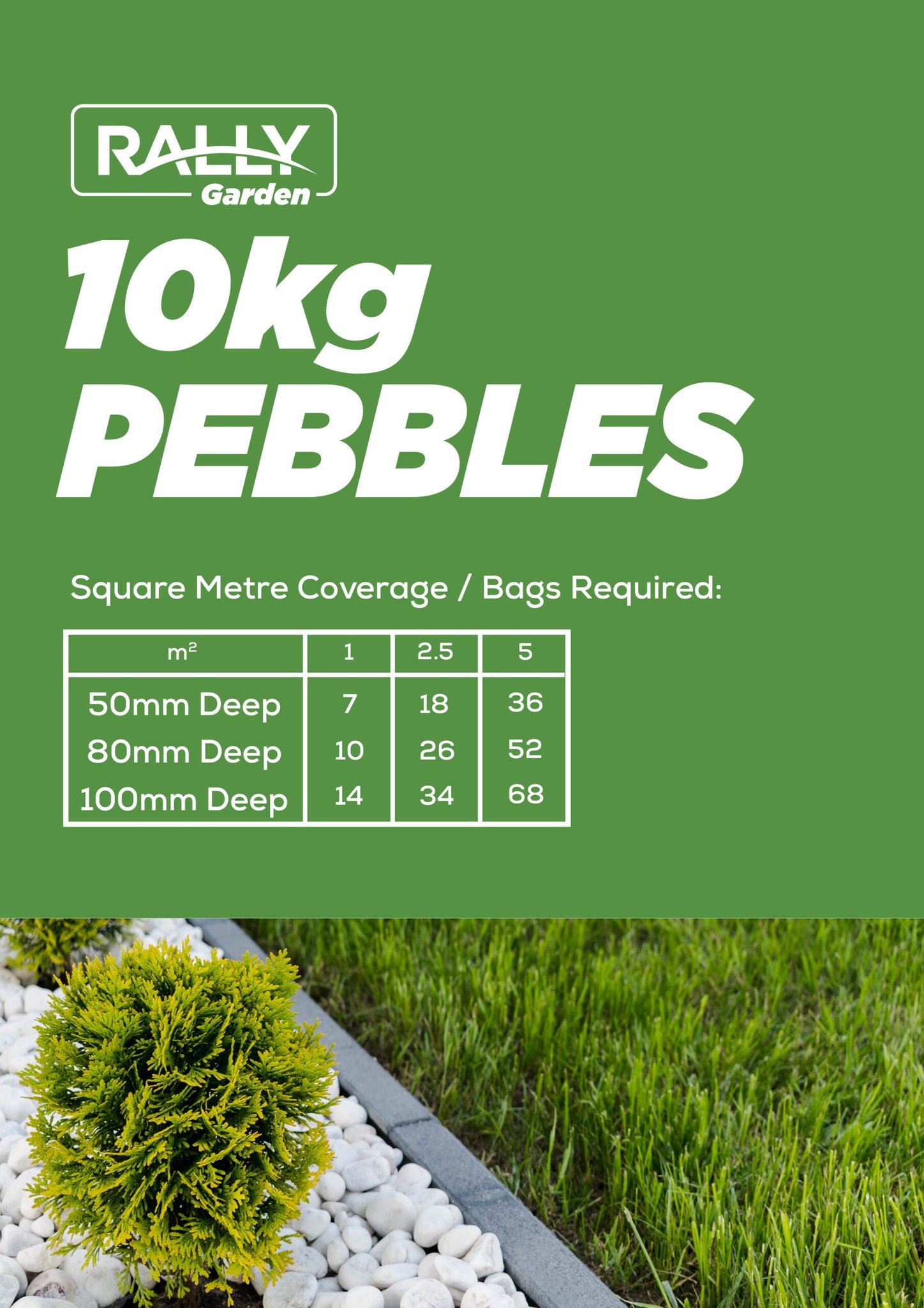 Rally Pebbles 10kg - Multicolour (10-20mm) PEB10MC1020
