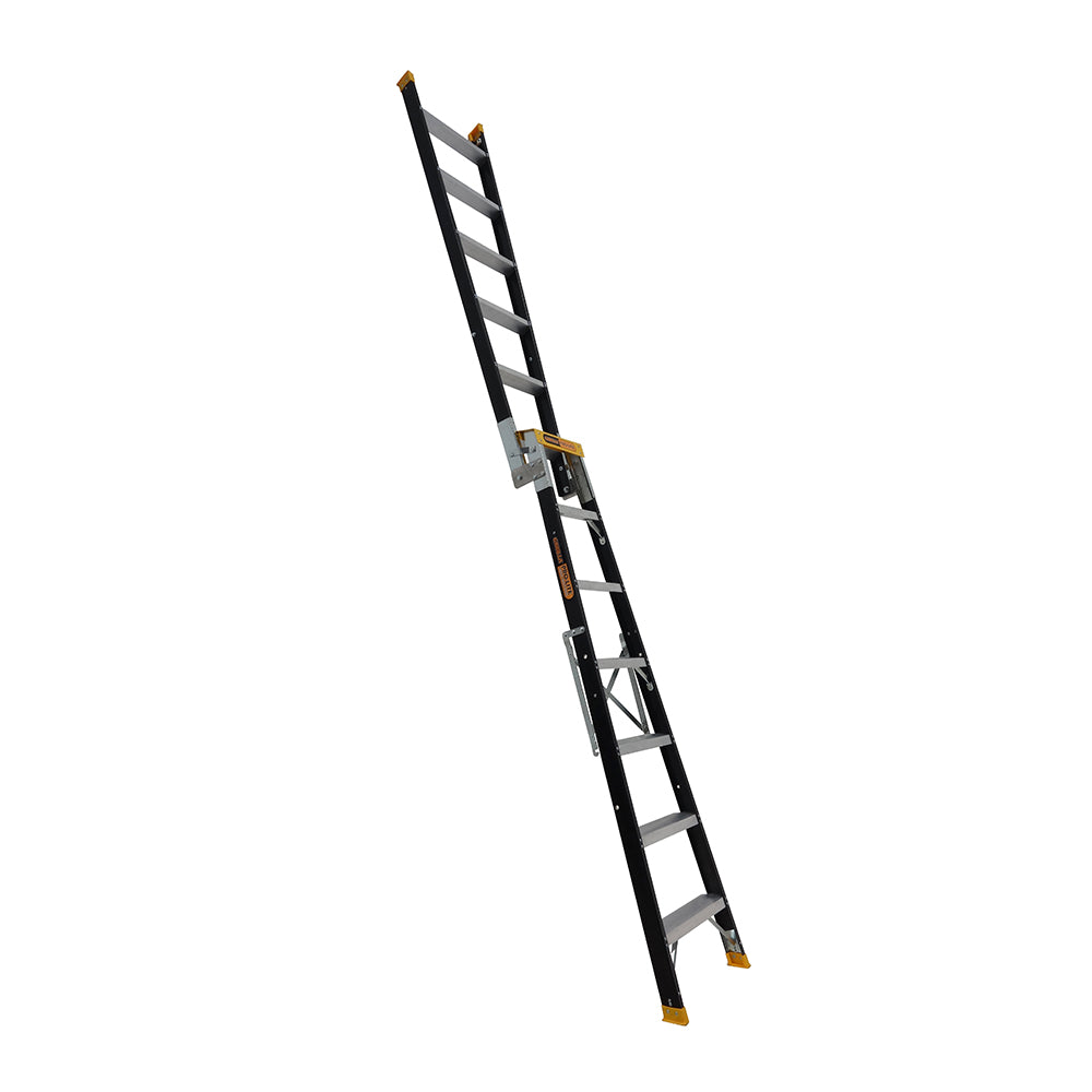 Gorilla FDM007-PRO Pro-Lite 7 Step Fibreglass Dual Purpose Ladder (2.05 - 3.74M) 150kg Industrial