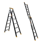Gorilla FDM007-PRO Pro-Lite 7 Step Fibreglass Dual Purpose Ladder (2.05 - 3.74M) 150kg Industrial