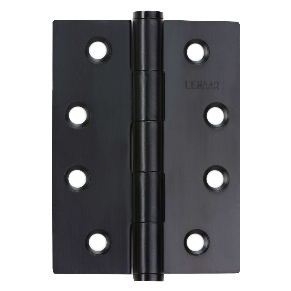 Lemaar Black 100 X 75 X 2.5mm Fixed Pin Flat Tip Hinge