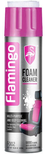 Flamingo Multi-Purpose Foam Cleaner 650ml Vinyl Fabric Carpet Leather F002