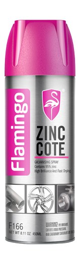 Flamingo Zinc Cote Galvanising Spray 450ml 95% Zinc F166