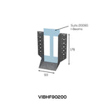 Vuetrade I-Beam Hanger 90mm X 200mm VIBHF90200