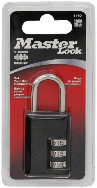 Master Lock Padlock Master Reset Combo 25MM 647DAU
