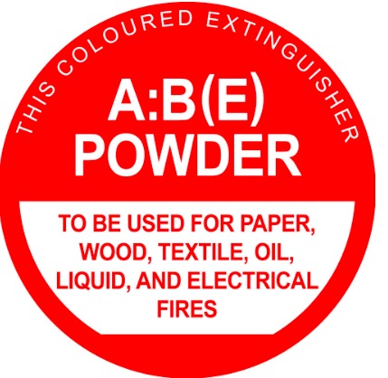 Megafire Plastic Id Sign for Abe Extinguihsers MFSABE