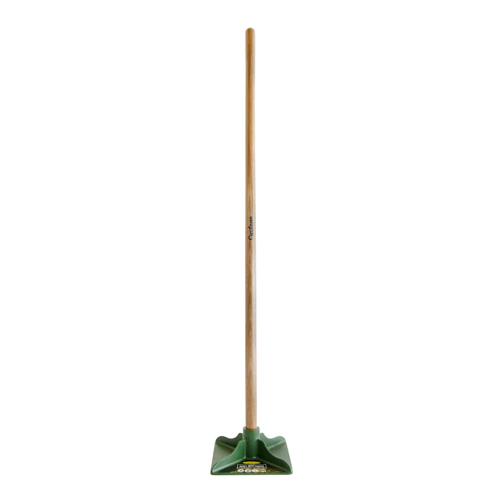 Cyclone 254 x 254mm Long Handle Timber Tamper 604348