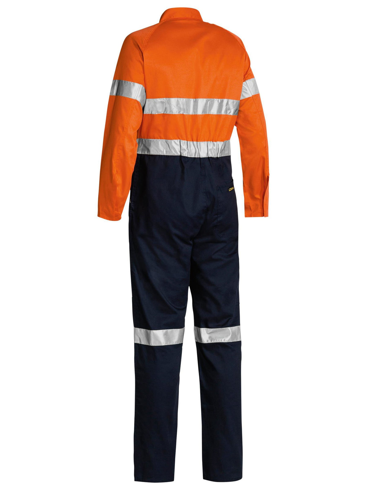 Bisley Workwear BC6719TW Men's Orange/Navy 122 Taped Hi Vis Lightweight Coverall BC6719TW_TT02S22