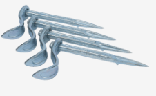 Ox Pro Semi Round Dutch Pin, Fixed Arm - 4pk OX-P100615