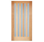 Excel Pacific 5LVF Meranti Vertical Frosted External Door 2040 x 920 x 40 AC5LVFMVFED204092040