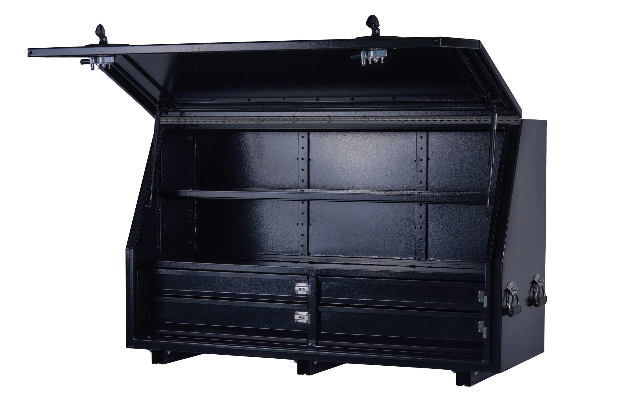 KA Boxes 4 Drawers (2 Side by Side) 2 Shelves - Black