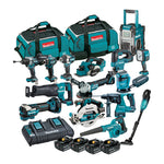 Makita 18V Brushless 15 Piece 4 x 5.0Ah Combo Kit DLX1514TX1