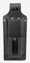 Ox Trade Black Leather Dual Chisel & Nip Holder OX-T265711