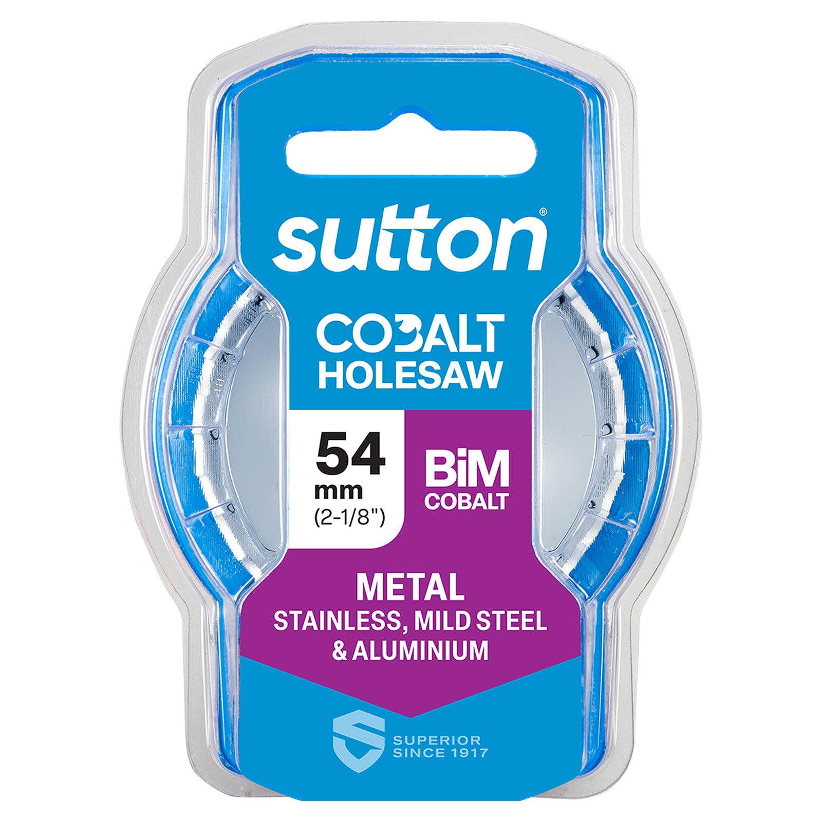 Sutton Tools Holesaw Bi-Metal Cobalt Hd-Cobalt Hangpack 54Mm H1250540