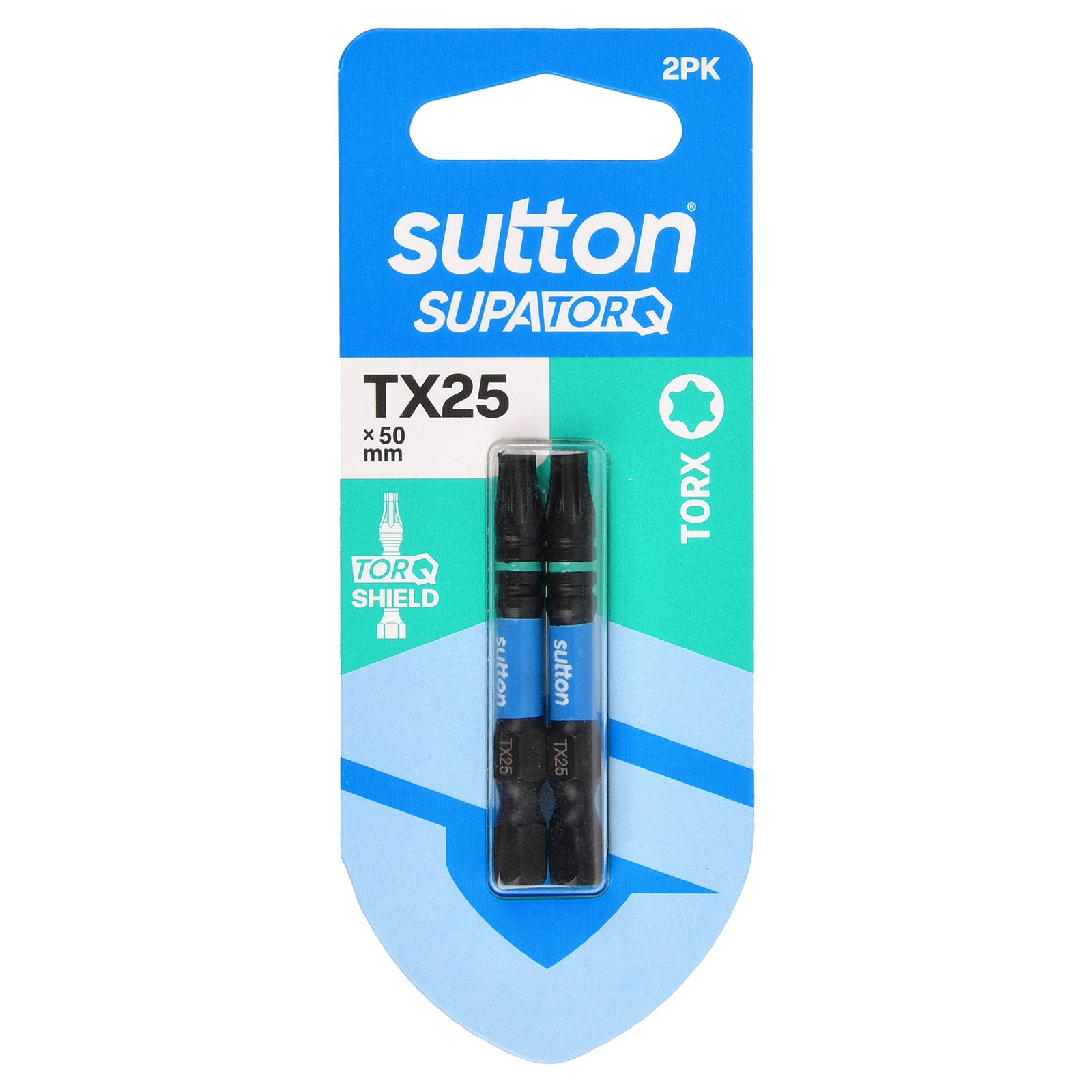 Sutton Tools Screwdriver Bit Supatorq Torx TX25 50Mm 2Pk S212H02B25