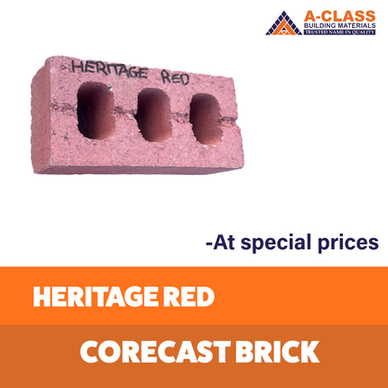 CORECAST BRICK- HERITAGE RED