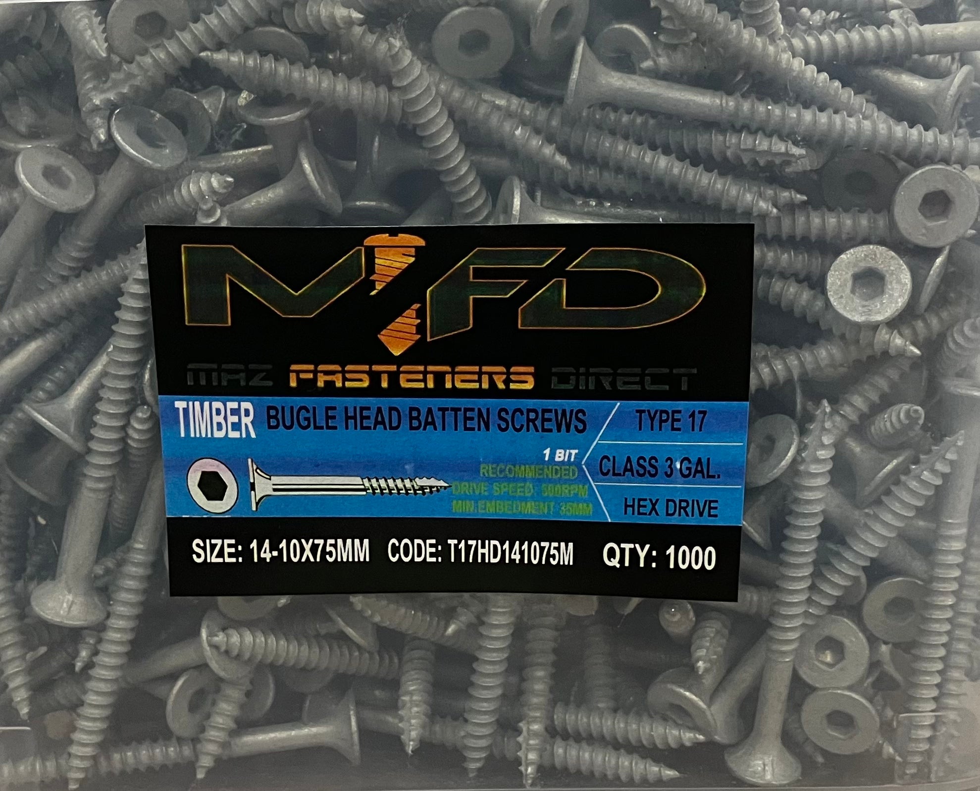 Bugle Batten Screw 14G-75MM Screw (1000 pcs)