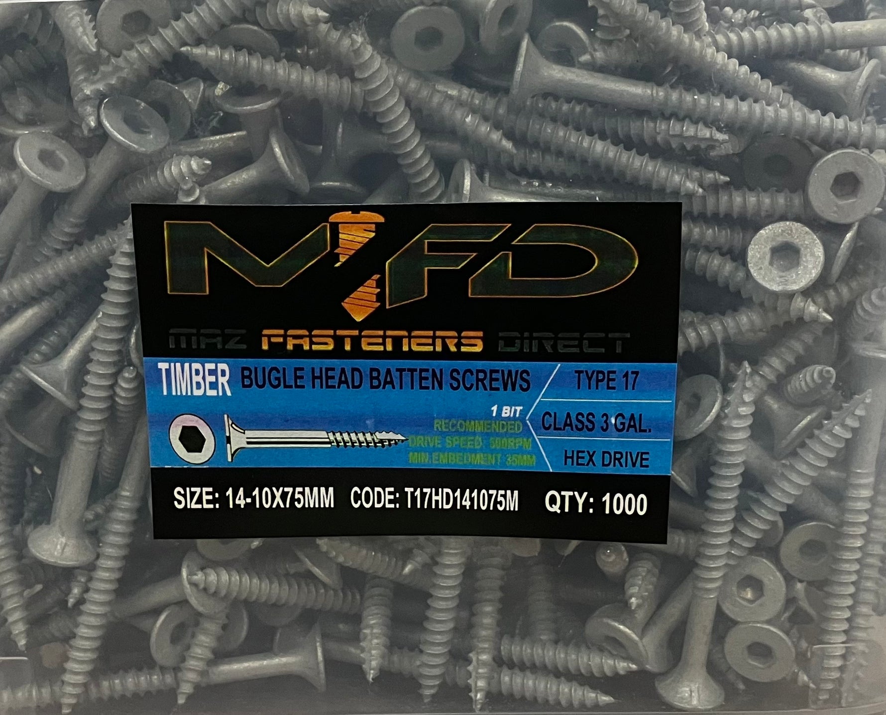 Bugle Batten Screw 14G-75MM Screw (1000 pcs)