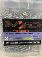 10g-65mm Decking Screws Torx Drive (Tub 500pcs)
