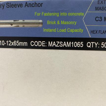 MASONBOLT- T17-12x65mm