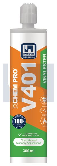 Hobson V401 Vinylester: 300ML Pack of 12 MCCV401300