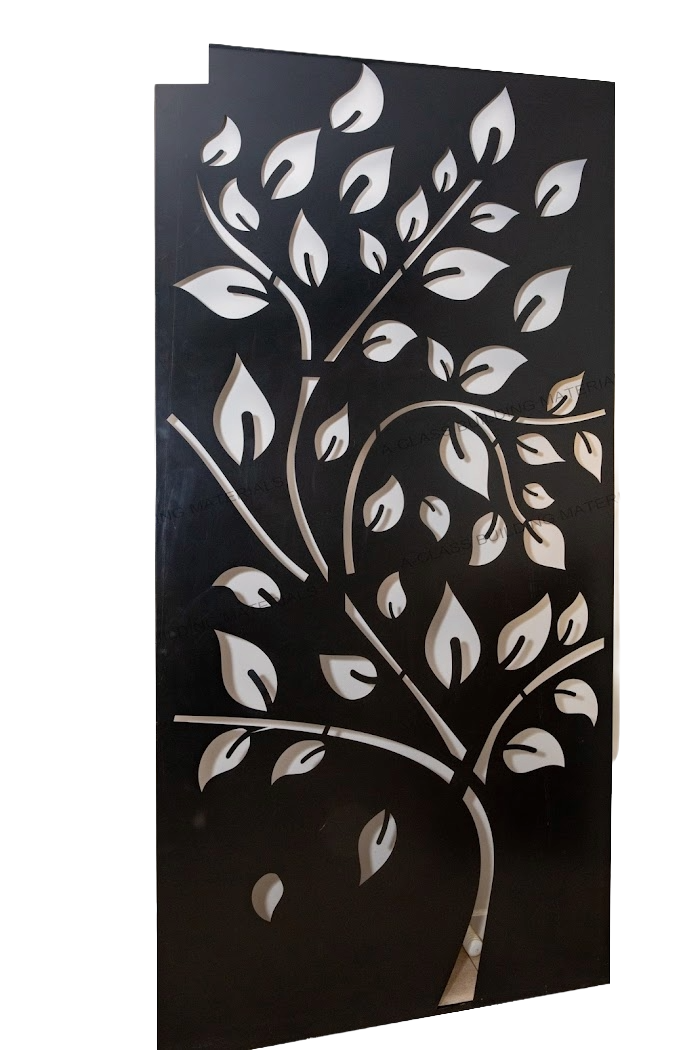 METAL DECORATIVE SCREEN BRANCH AND LEAF
