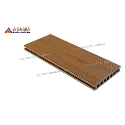 COMPOSITE DECKING HOLLOW CORE BOARDS- (DARK TEAK + OAK)