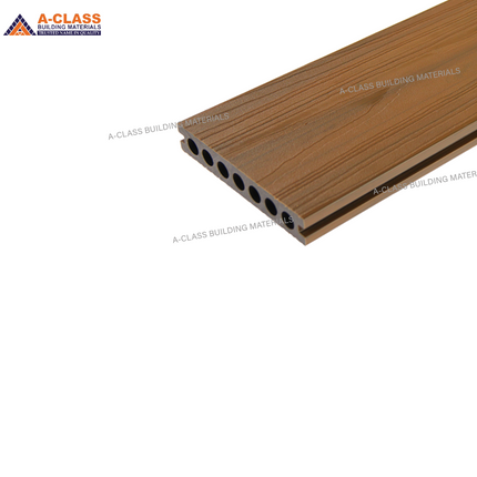 COMPOSITE DECKING HOLLOW CORE BOARDS- (DARK TEAK + OAK)