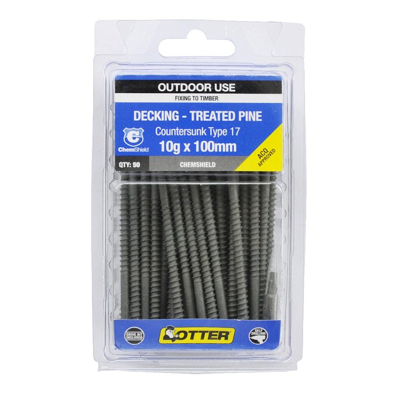 Otter Deck Treated Pine Chemshield 10G X 100Mm Pack of 50 DSYM101002