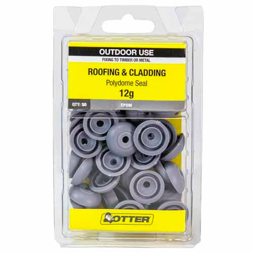 Otter Washers Poly Dome 12G Pack of 50 DOME122