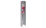 Hard Az Sleeper Post 'C' Channel End Galv 88 x 1100 mm PE88GV1100