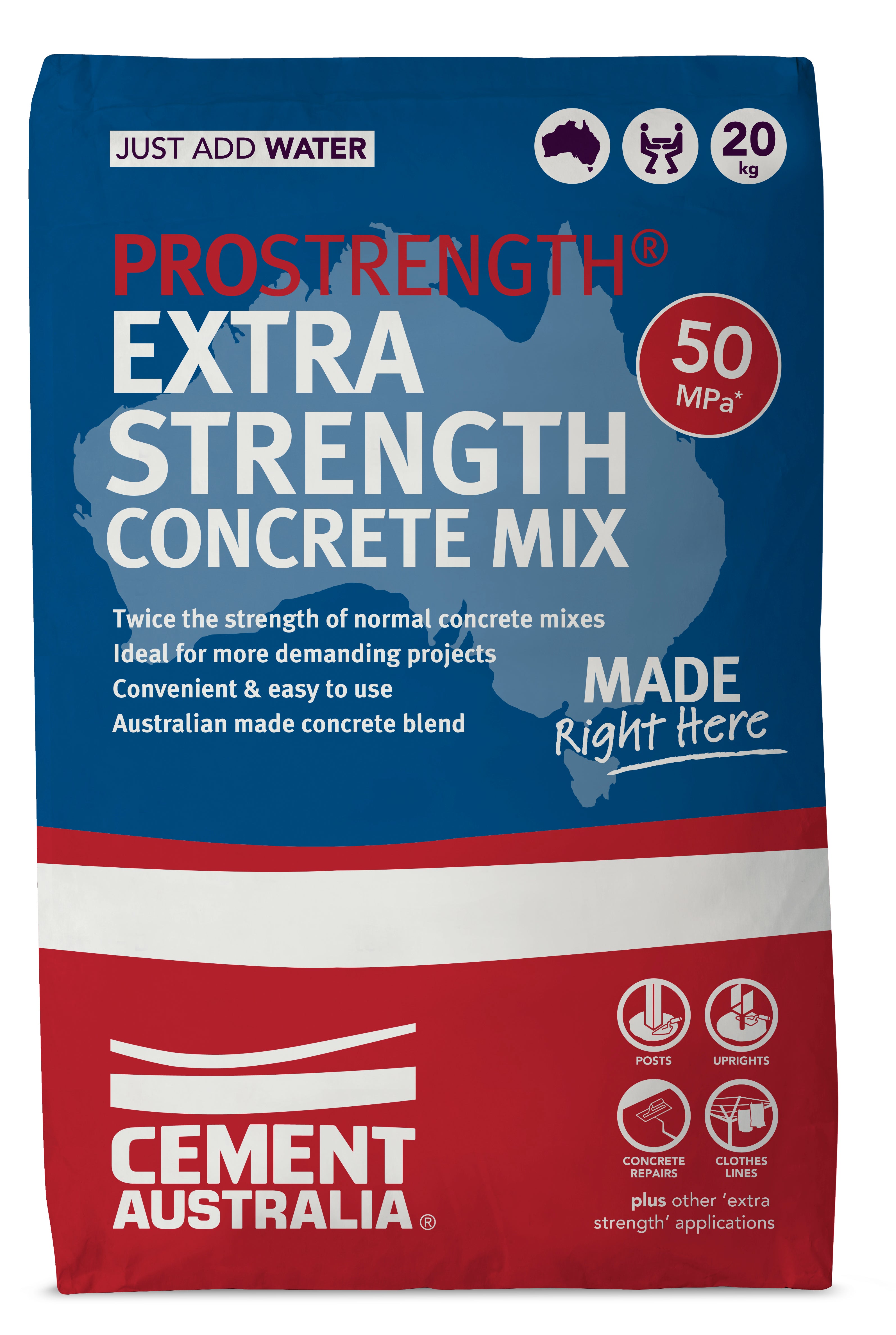 PROSTRENGTH EXTRA STRENGTH CONCRETE MIX- 20 KG BAG