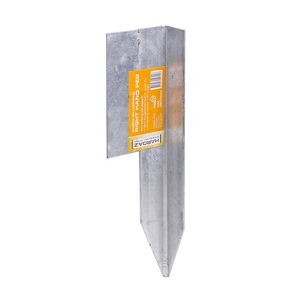 Hard Az Sleeper Steel Peg Galv Right Hand 700 mm PSP700GVRH