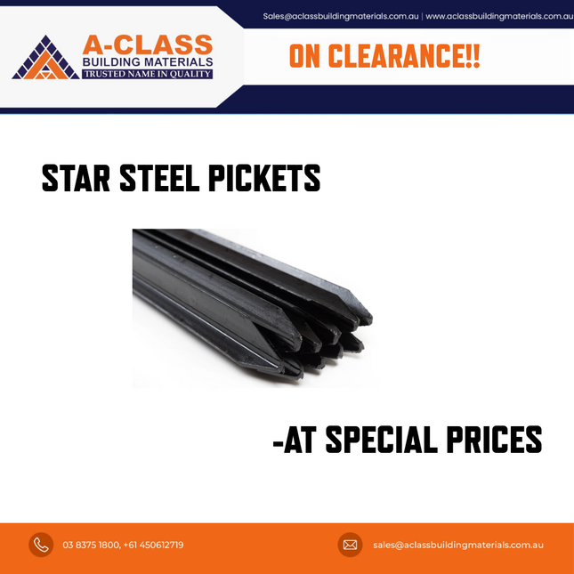 Star Steel Pickets