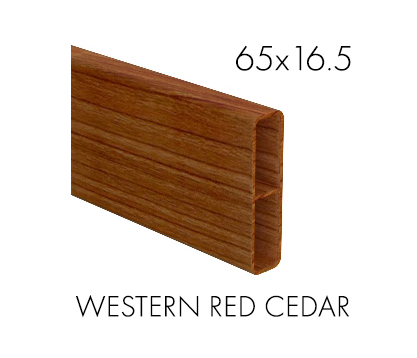 ALUMINIUM FENCING SLAT- 65x16.5x6000mm
