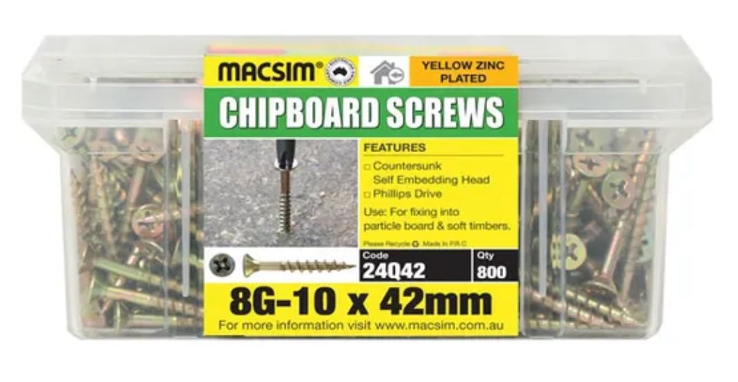 8X65 SEH CHIPBOARD SCREW