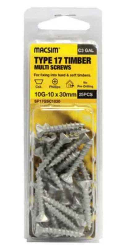 8X25 CSK SCREW [50 PCS PACK]