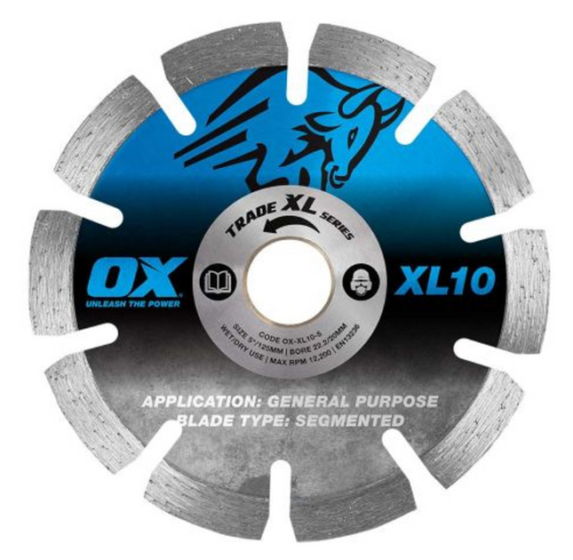 OX BLADE- 125MM [SEGMENTED]