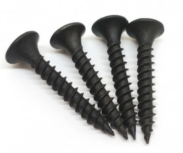 WPC Black Steel Screws 304 (Pack of 100)