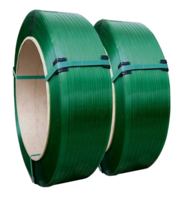 GREEN PET STRAP {WITH PAPER CORE INSIDE} 16 X 0.8MM