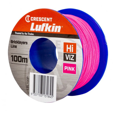 Lufkin 100m Pink Bricklayers Line