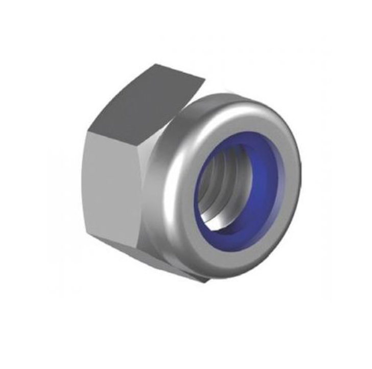 MACSIM HEX HEAD MATRIC COARSE NYLON INSERT ZINC PLATED M10 LOCK NUT (BLISTER PACK OF 5)
