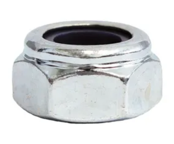 MACSIM HEX HEAD MATRIC COARSE NYLON INSERT ZINC PLATED M12 LOCK NUT (BLISTER PACK OF 4)