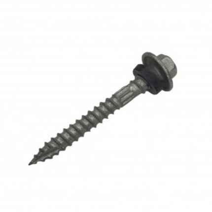 OTTER ROOFING AND CLADDING HEX HEAD WITH SEAL C3 GALVANISED 12Gx35MM SCREW (BLISTER PACK OF 50)