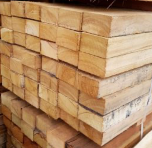 HARDWOOD TIMBER POST- 125x75 MM