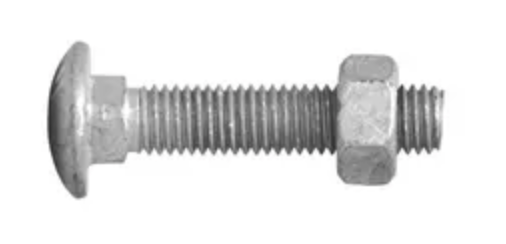 MACSIM GALVANISED CUP HEAD BOLT- 12MM