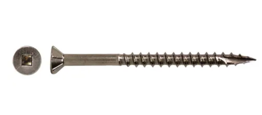 SELF EMBEDDING HEAD SQUARE DRIVE SCREW- 12G-11x50MM (BOX OF 500)