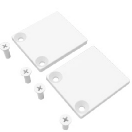 ALUMINIUM END PLATE 32x28x3MM (PACK OF 2)