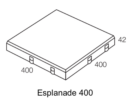 ESPLANADE PAVER 400x400x42MM