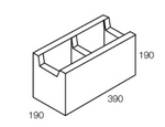 FULL LENGTH CHANNEL NOTCH BLOCK UNIVERSAL STANDARD {ASH GREY COLOUR}