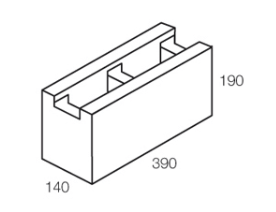 FULL LENGTH NOTCH BLOCK UNIVERSAL STANDARD {ASH GREY COLOUR}